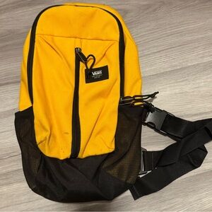 Vans Yellow and Black Crossbody Backpack